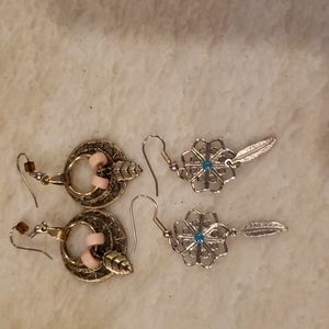 Pierced ladies earrings